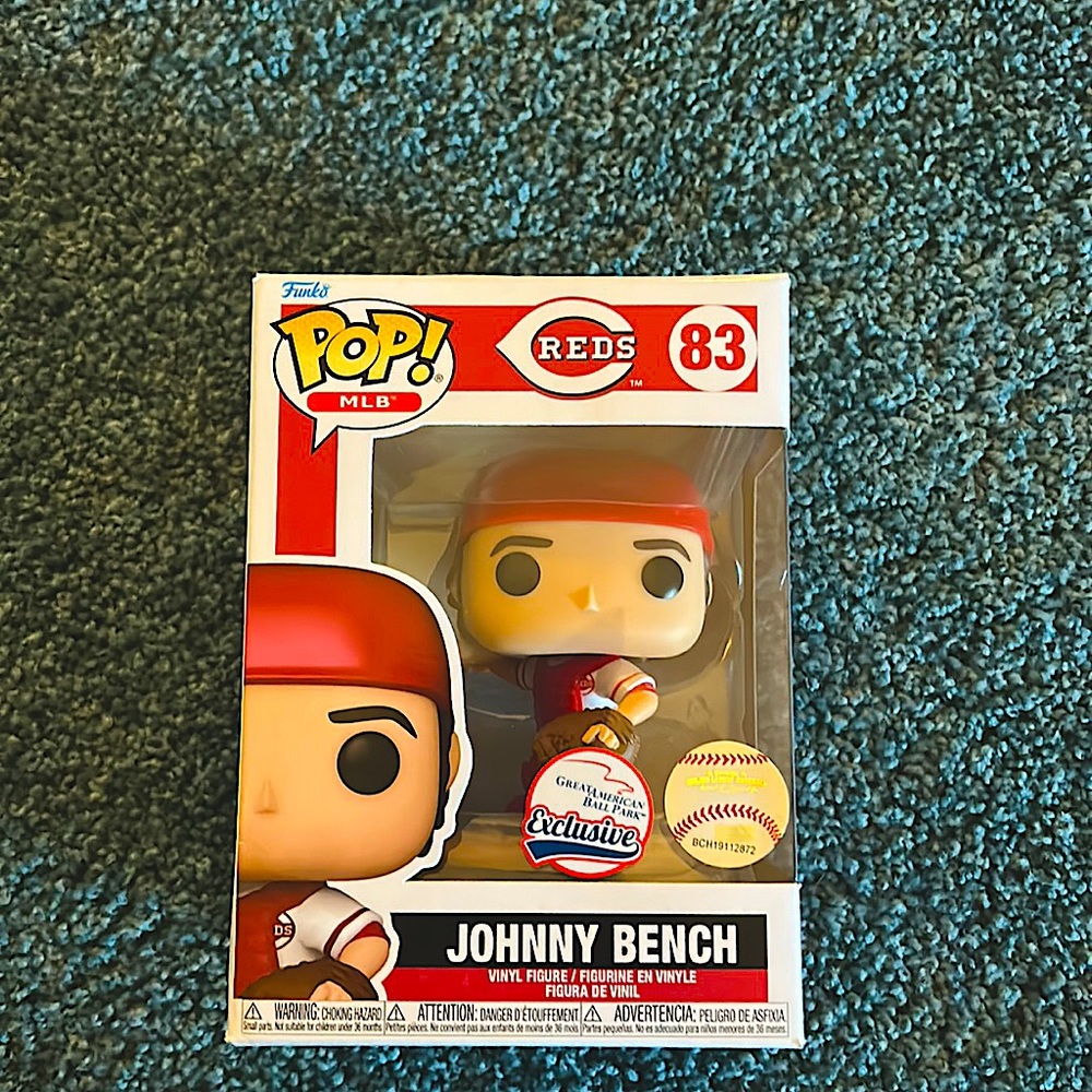 NIB Funko Pop! MLB Cincinnati Reds Johnny Bench #83 Figurine Collectable